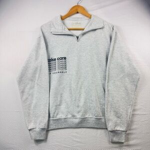 Whitney Simmons Alive 1/4 zip gray sweatshirt Size Medium